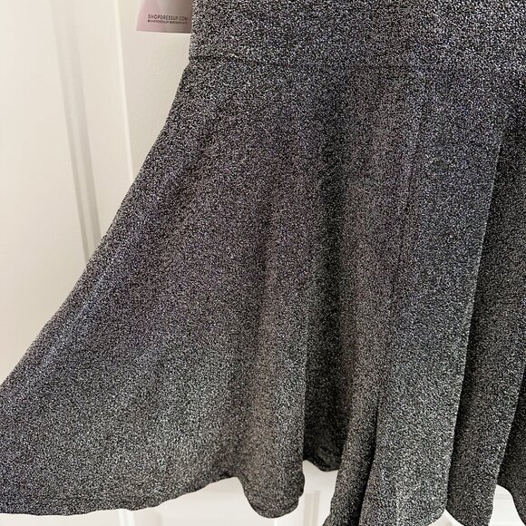 SOLD Dress Up She Sky Romper Black Silver Glitter New Year's Christmas Holiday - Picture 3 of 5